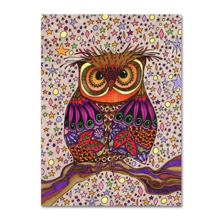 Kim Kosirog 'Starry Night Owl' Canvas Art,14x19